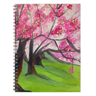 Sakura Japanese Cherry Blossom art Notebook