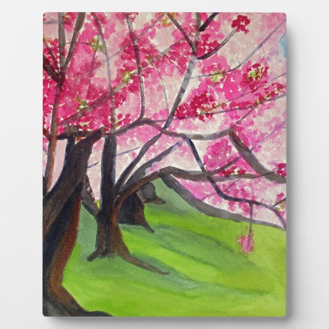 Sakura Japanese Cherry Blossom art Plaque (Front)