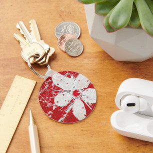 Sakura japanese cherry blossom asian floral custom key ring