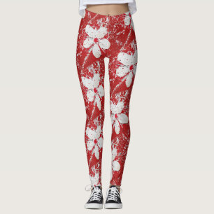 Sakura japanese cherry blossom asian floral print leggings