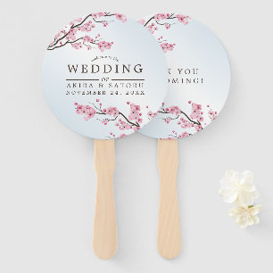Sakura Japanese Cherry Blossom Asian Wedding Hand Fan