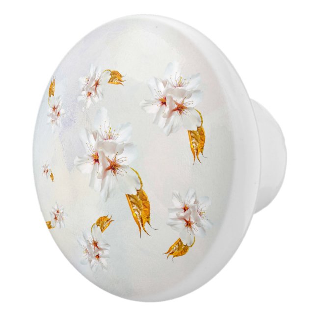Sakura - Japanese cherry blossom Ceramic Knob (Right)