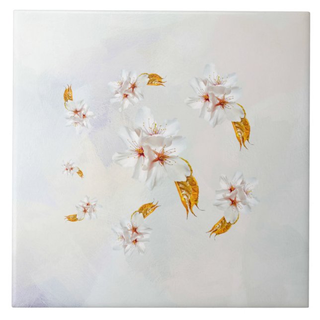 Sakura - Japanese cherry blossom Tile (Front)