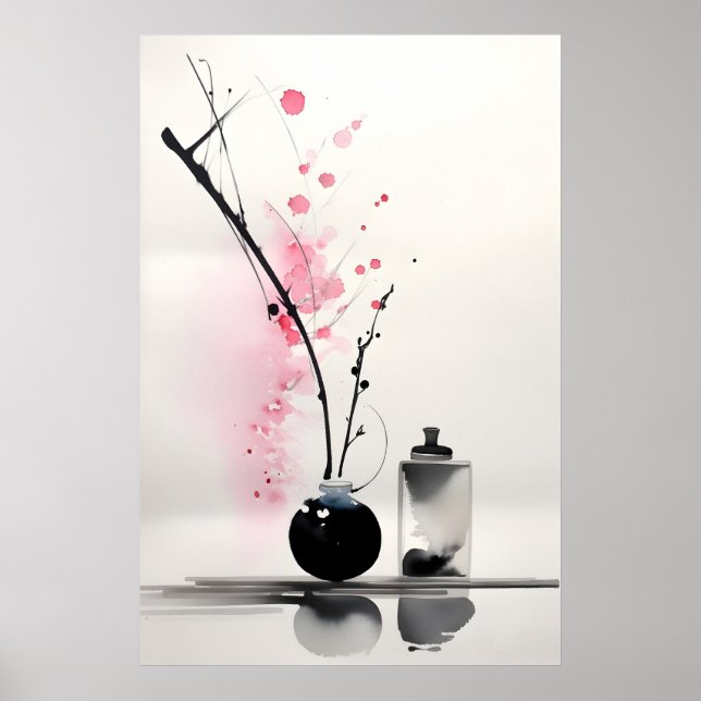 Sakura Japanese Zen Poster (Front)