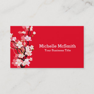 Sakura Kawaii Cherry Blossoms Business Card