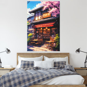 Sakura Kissa - Cherry Blossom Café Canvas Print