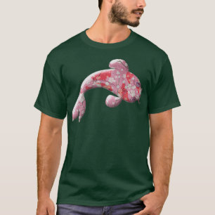 Sakura Koi Japanese Cherry Blossom Flower Cute T-Shirt
