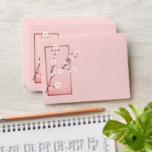 Sakura   - light pink  envelope