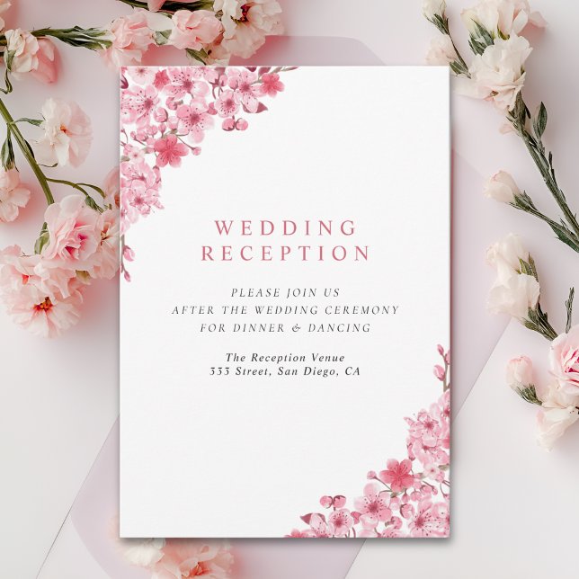 Sakura Love Wedding – Cherry Blossom Enclosure Card (Creator Uploaded)