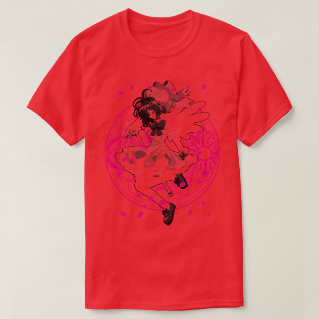 Sakura Magic Circle black T-Shirt (Design Front)