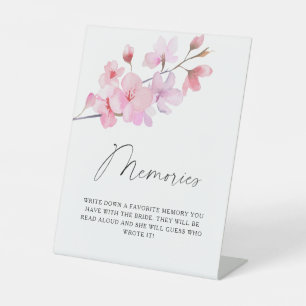 Sakura - memories with the bride pedestal sign