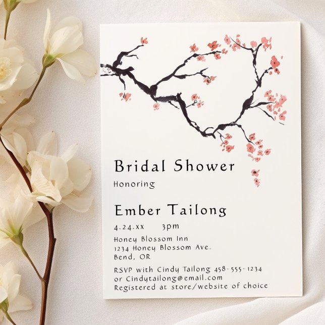 Sakura Mountain | Casual Bridal Shower Invitation (Creator Uploaded)