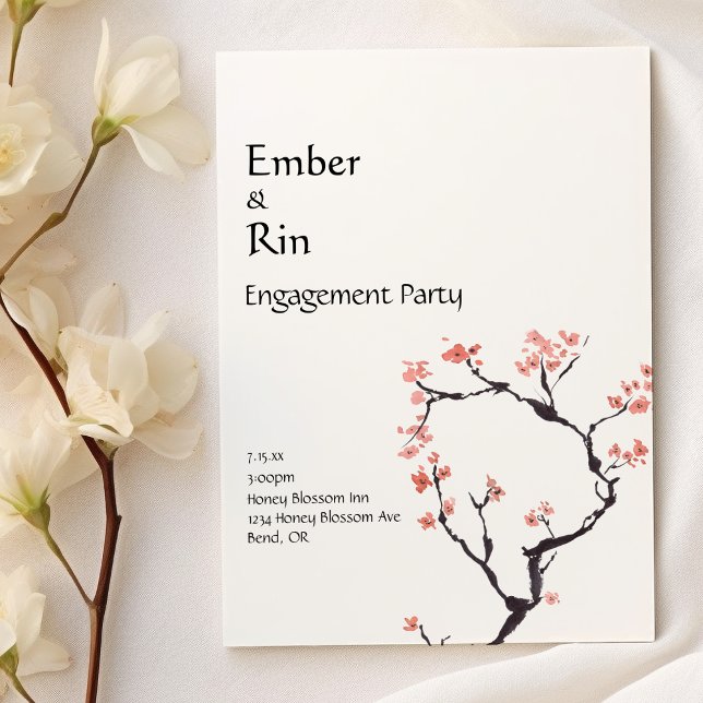 Sakura Mountain | Casual Engagement Party Invitation (Creator Uploaded)