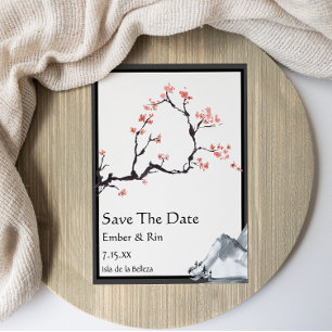 Sakura Mountain   Casual v3 Border Save The Date