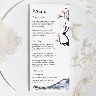 Sakura Mountain Casual Wedding Flat Menu