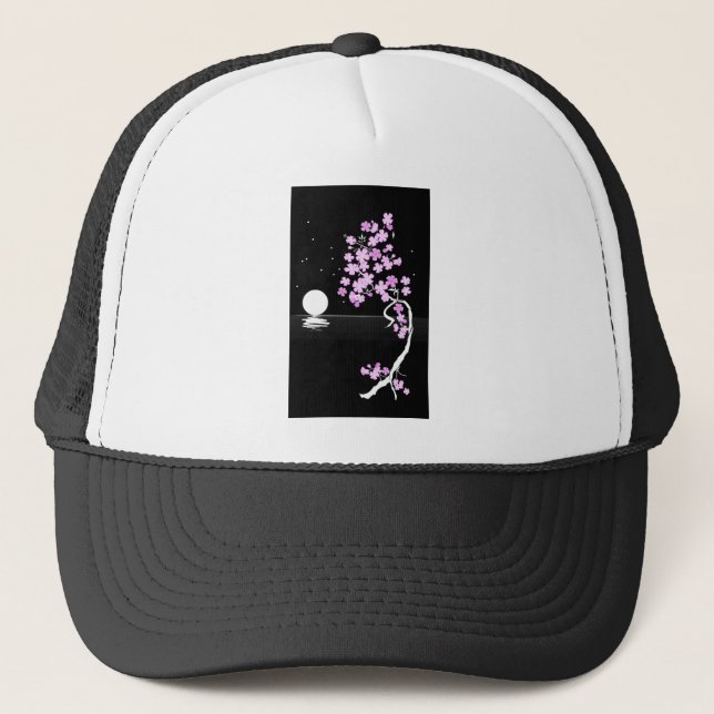 Sakura of the Night Trucker Hat (Front)