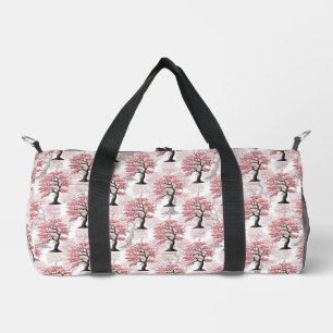 Sakura Pink Cherry Blossom Tree Design Duffle Bag