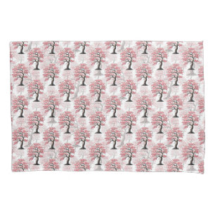 Sakura Pink Cherry Blossom Tree Design  Pillowcase