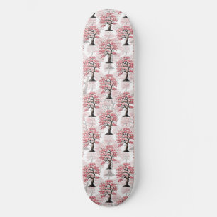 Sakura Pink Cherry Blossom Tree Design Skateboard