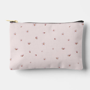 Sakura Pink Japanese Cherry Blossom Floral Pattern Accessory Pouch