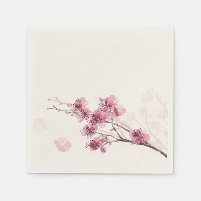 Sakura Pink Paper Napkins (50 pcs) (Front)