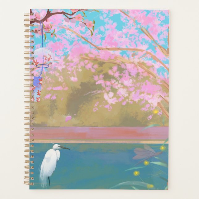 "Sakura Pond" Planner (Front)