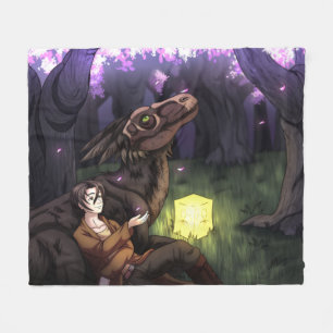 Sakura Season Fleece Blanket