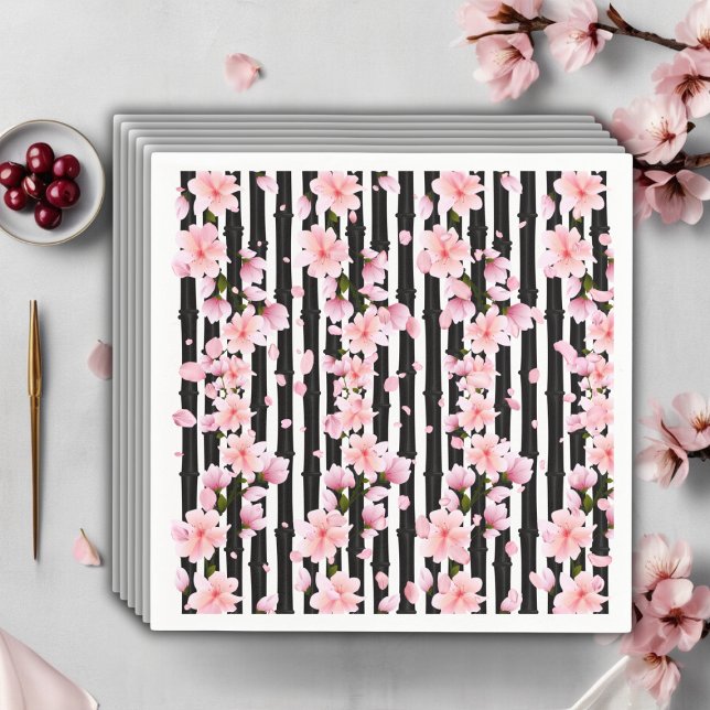 Sakura Spring Cherry Blossoms Baby Shower Napkin (Creator Uploaded)