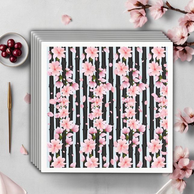 Sakura Spring Cherry Blossoms Baby Shower Napkin (Creator Uploaded)
