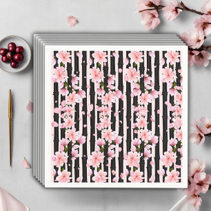 Sakura Spring Cherry Blossoms Baby Shower Napkin
