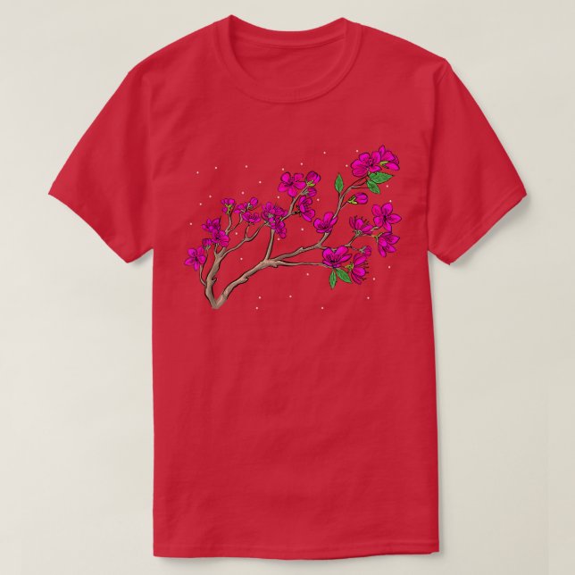 Sakura Spring Flowers Cherry Blossom Tree Japanese T-Shirt (Design Front)