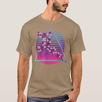 Sakura Synthwave Japanese Flower Vaporwave Cherry  T-Shirt