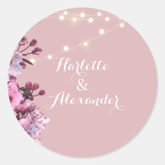 Sakura Theme Classic Round Sticker