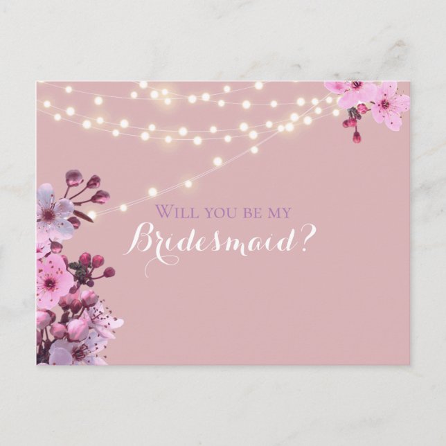 Sakura Theme Invitation Postcard (Front)