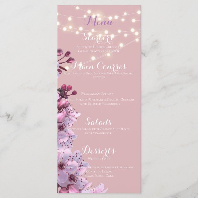 Sakura Theme Menu (Front)