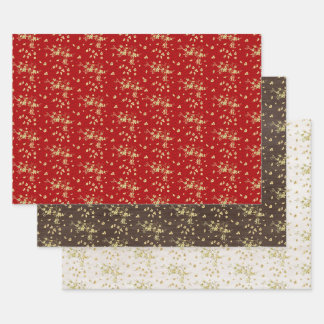 Sakura Tree Blossom and Symbol of the dragon Wrapping Paper Sheet