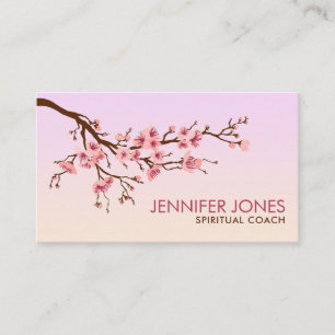 Sakura Tree - Cherry Blossom - gentle pink pastels Business Card