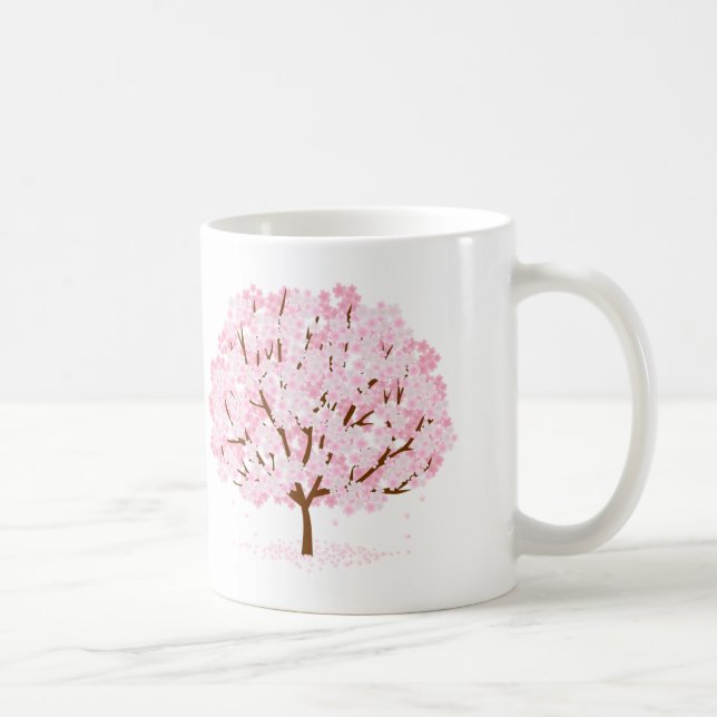 Sakura Tree in Full Bloom – Elegant Spring Design" Coffee Mug (Right)