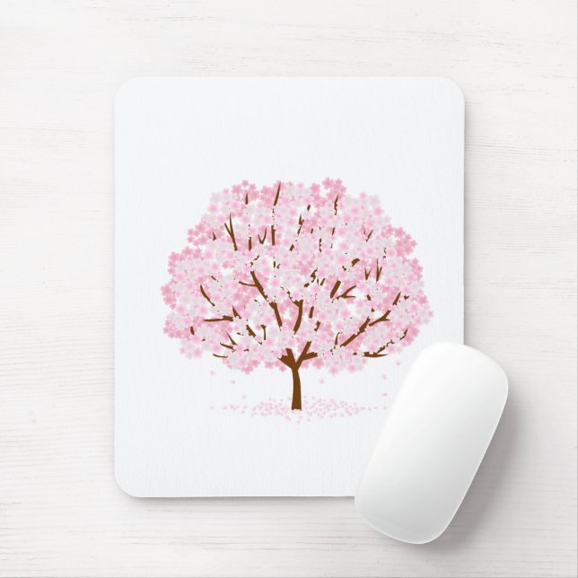 Sakura Tree in Full Bloom – Elegant Spring Design" Mouse Mat (With Mouse)