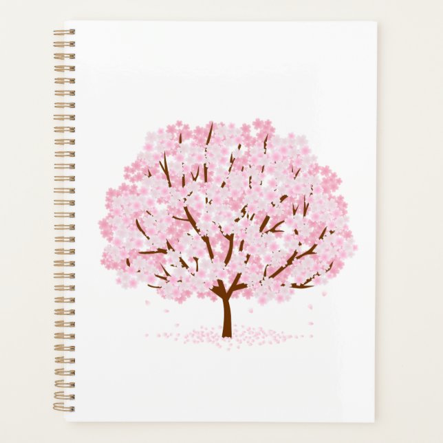 Sakura Tree in Full Bloom – Elegant Spring Design" Planner (Front)