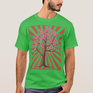 Sakura Tree Japanese Flower Japan Pink Cherry Blos T-Shirt