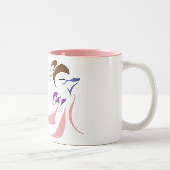 Sakura Two-Tone Coffee Mug (Right)