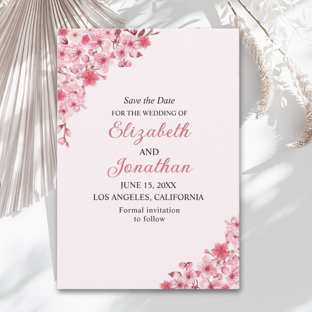 Sakura Wedding – Cherry Blossom Themed Save The Date (Creator Uploaded)