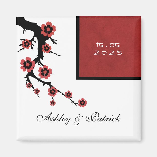 Sakura Wedding Magnet (Front)