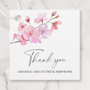 Sakura - Wedding Thank You Favour Tags