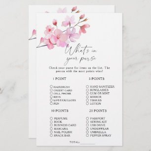 Sakura - What's in your purse game