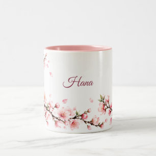 Sakura Whisper Personalised Two-Tone Coffee Mug