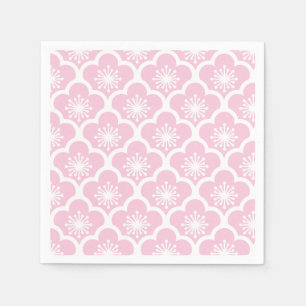 Sakura White - Light Pink  Napkin