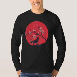 Sakura Wildlife Forest Predator Animal Cherry Blos T-Shirt
