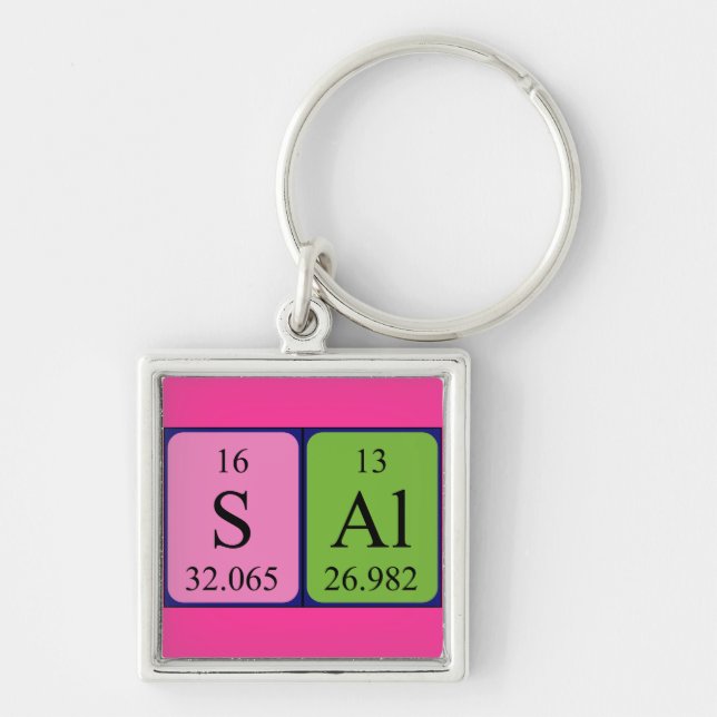 Sal periodic table name keyring (Front)